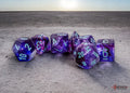 Nebula Mega-hedral Nocturnal/turquoise Luminary  7-Die Set