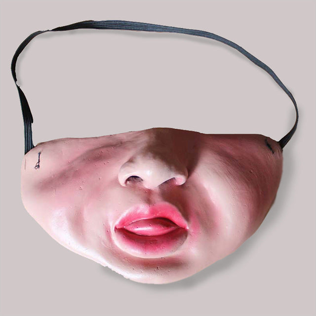 Funny Adult Party Mask Latex Clown Cosplay Half Face Horrible Scary Masks Masquerade Halloween Party Decor Halloween