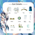 Genshin Impact Wendi Costume Costume Monde Fengshen Babatos Game Animation Cosplay Costume Complete Set