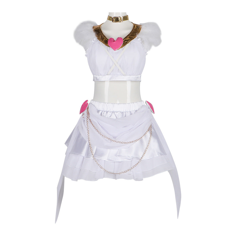 Strap Socks Angel Cosplay Costume Pandi Transformation Outfit St. Joan Battle Costume Cosplay Stage Performance Costume