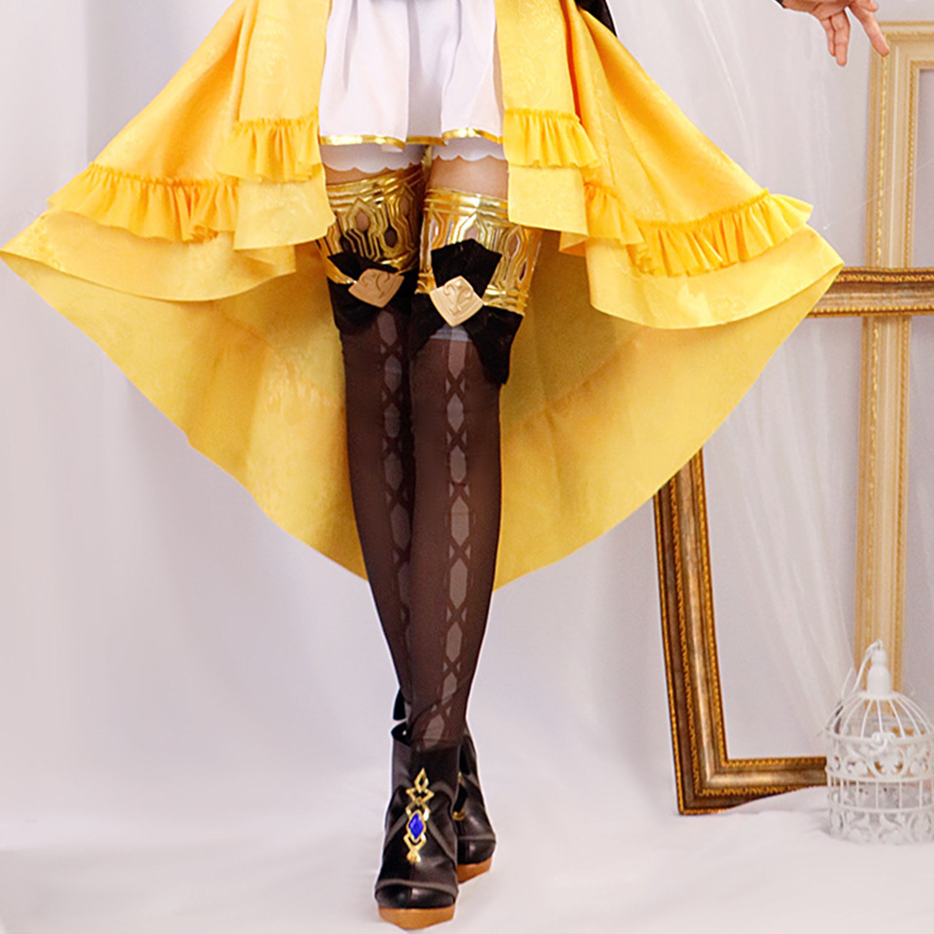 Genshin Impact Fengdan Navia Cos suit, full set of Navia cosplay clothes, matching shoes