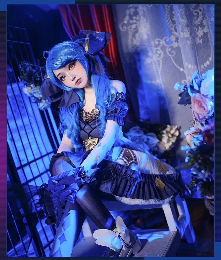 Nadol League of Legends cosplay costume, Gwynne doll cosplay, dark style Lolita