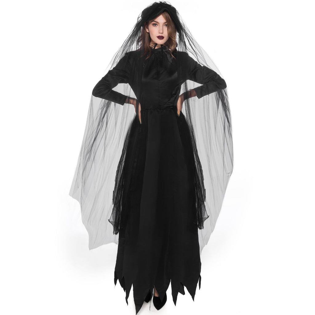S-XXL Women's Halloween Vampire Bride Costume