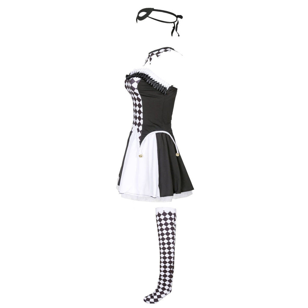 S-XL Halloween Vampire Clown Costume