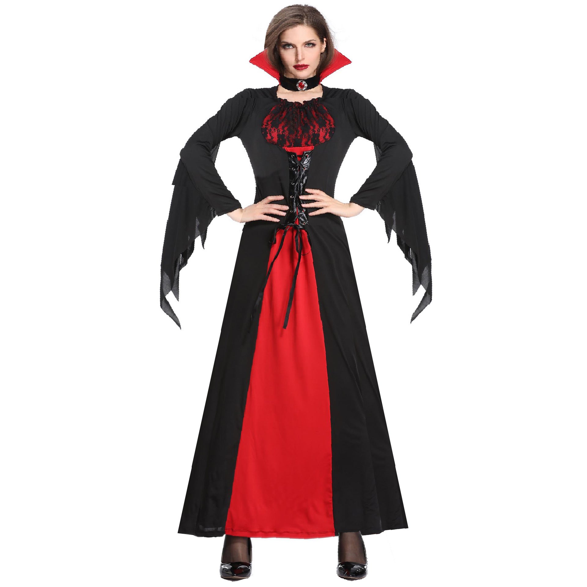 M-XL Halloween Vampire Witch Dress