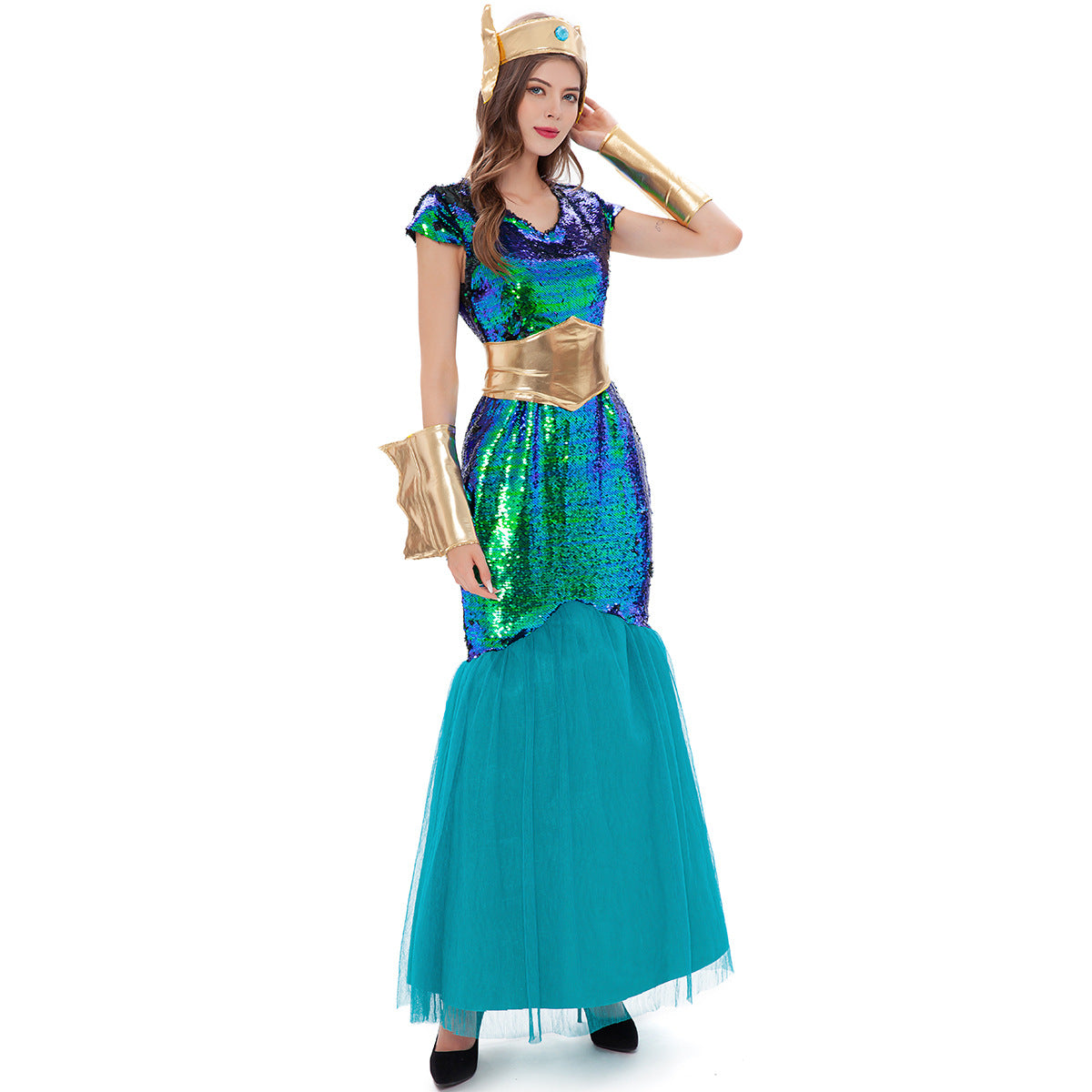 M-XL Aquaman COS Costume Halloween Ancient Roman Greek Pharaoh Costume