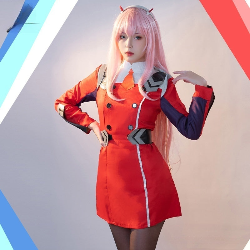 DARLING in the FRANXX National Team 02 Female Lead Uniform Crane's Hope Orchid Cosplay Costume