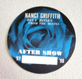 Nanci Griffith Blue Roses from The Moons 1997-1998 Tour Backstage Pass