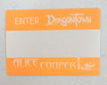 Alice Cooper Enter Dragontown Tour 2002 Backstage Pass Orange OTTO