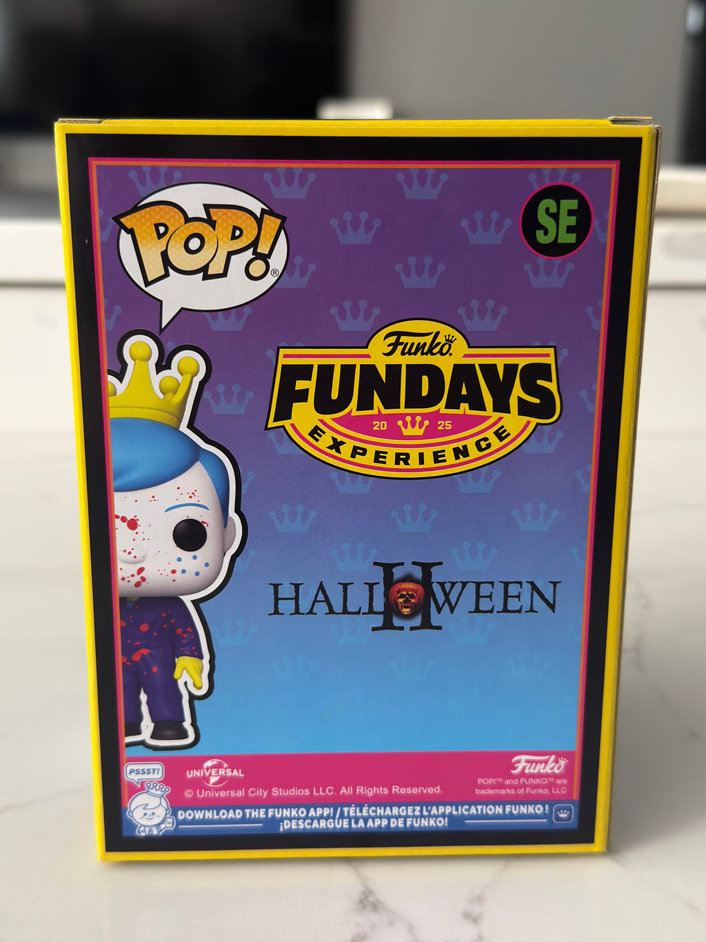 Funko Fundays Experience 2025: Pop! Originals HORROR Halloween Freddy Funko as Michael Myers (Blacklight) LE150