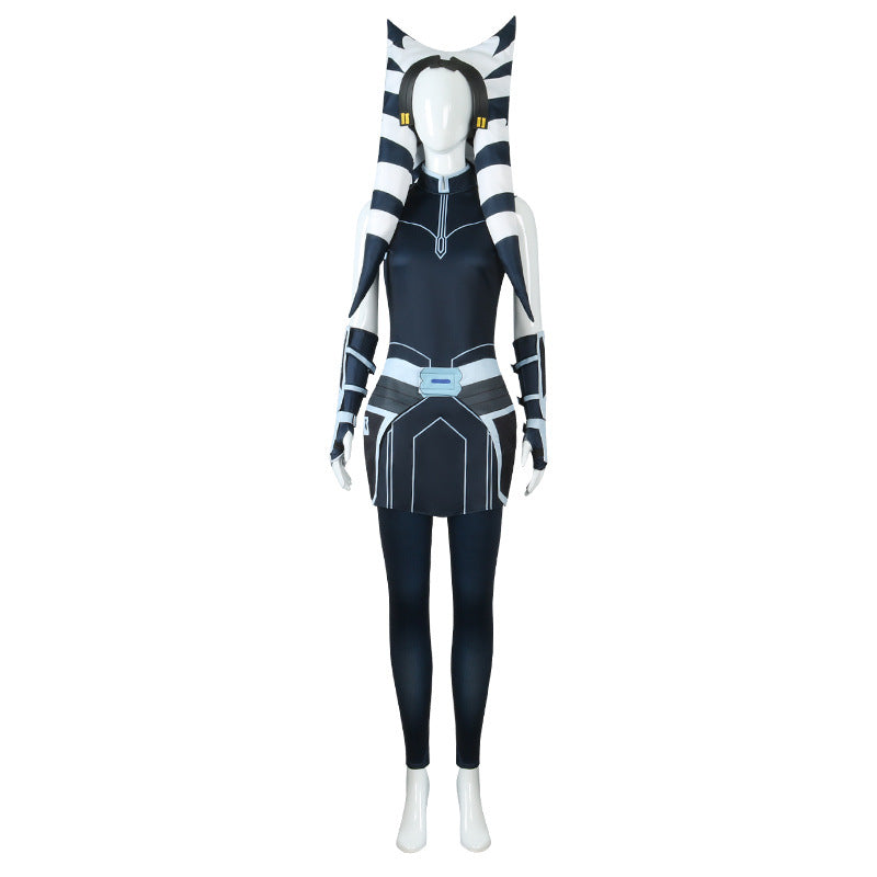 Laku Adult Ahsoka Tano Cosplay Costume Halloween Anakin Cosplay Costume Full Set Include Hat for Comic Con Ahsoka Outfits