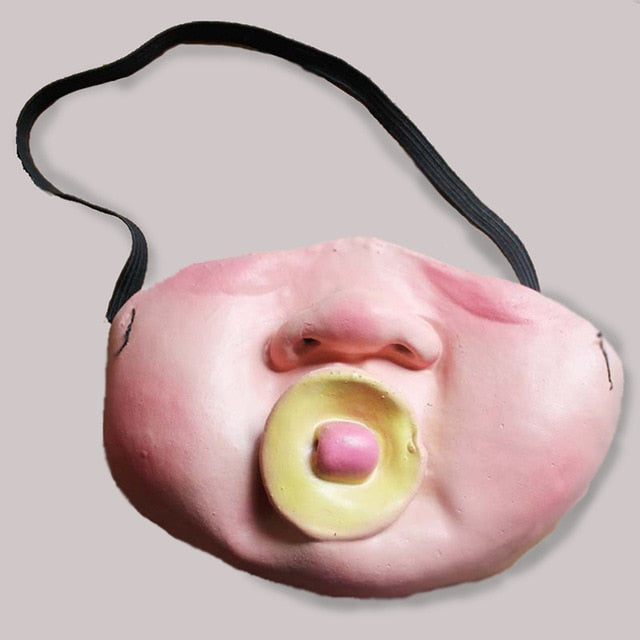 Funny Adult Party Mask Latex Clown Cosplay Half Face Horrible Scary Masks Masquerade Halloween Party Decor Halloween