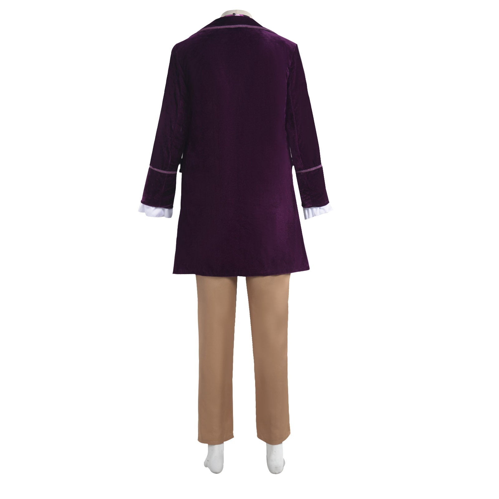 Willy Wonka Chocolate Factory Tuxedo Halloween Cosplay Costume Set Jacket