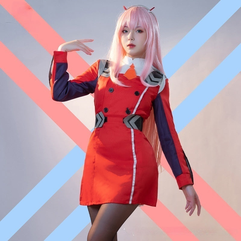 DARLING in the FRANXX National Team 02 Female Lead Uniform Crane's Hope Orchid Cosplay Costume