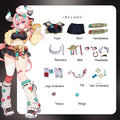 Varesa Cosplay Costume: Genshin Impact Varesa Character Role-Playing Costume