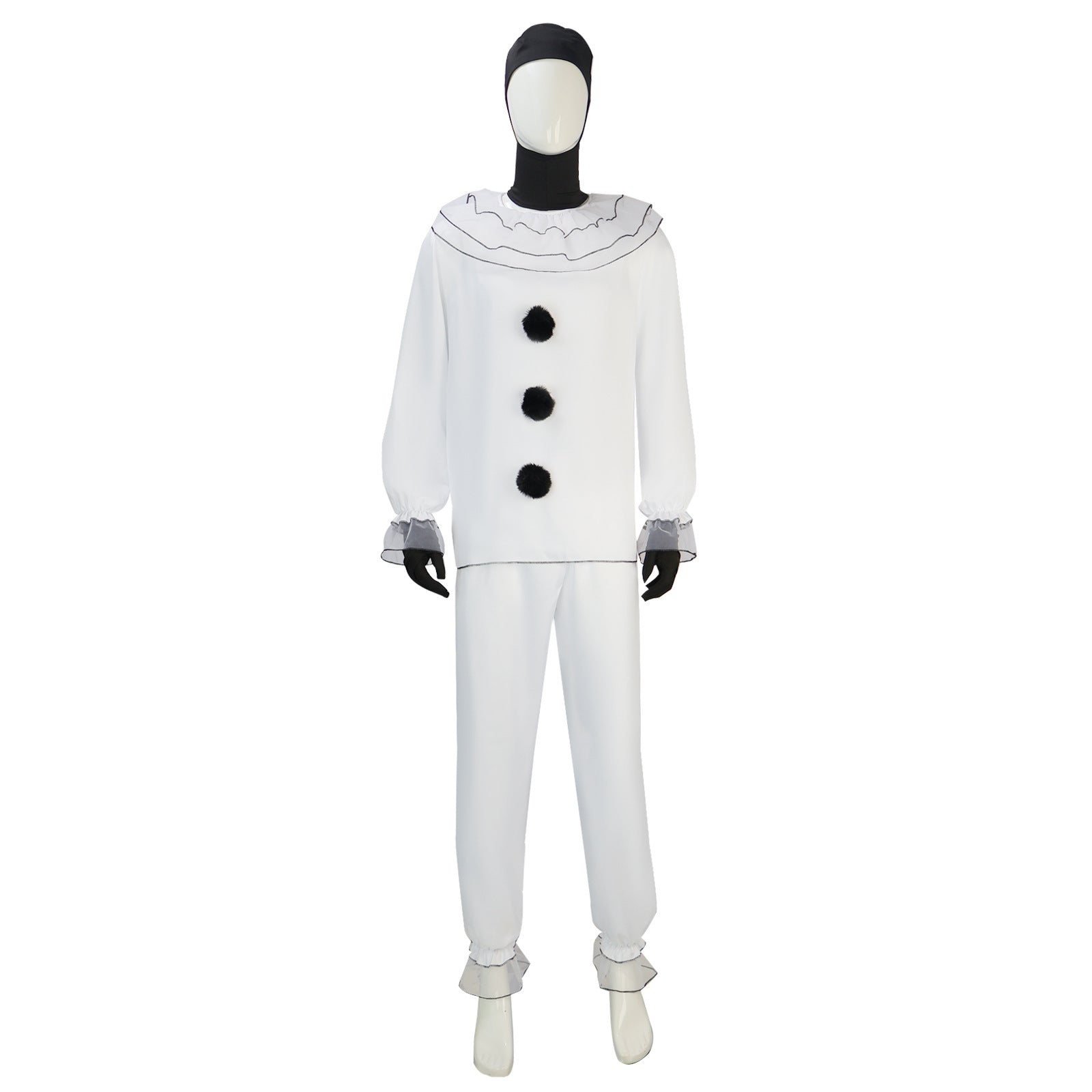 Halloween Costume Pierrot Clown Cosplay Costume Horror Movie Cosplay Halloween Costume Stage Performance Costume