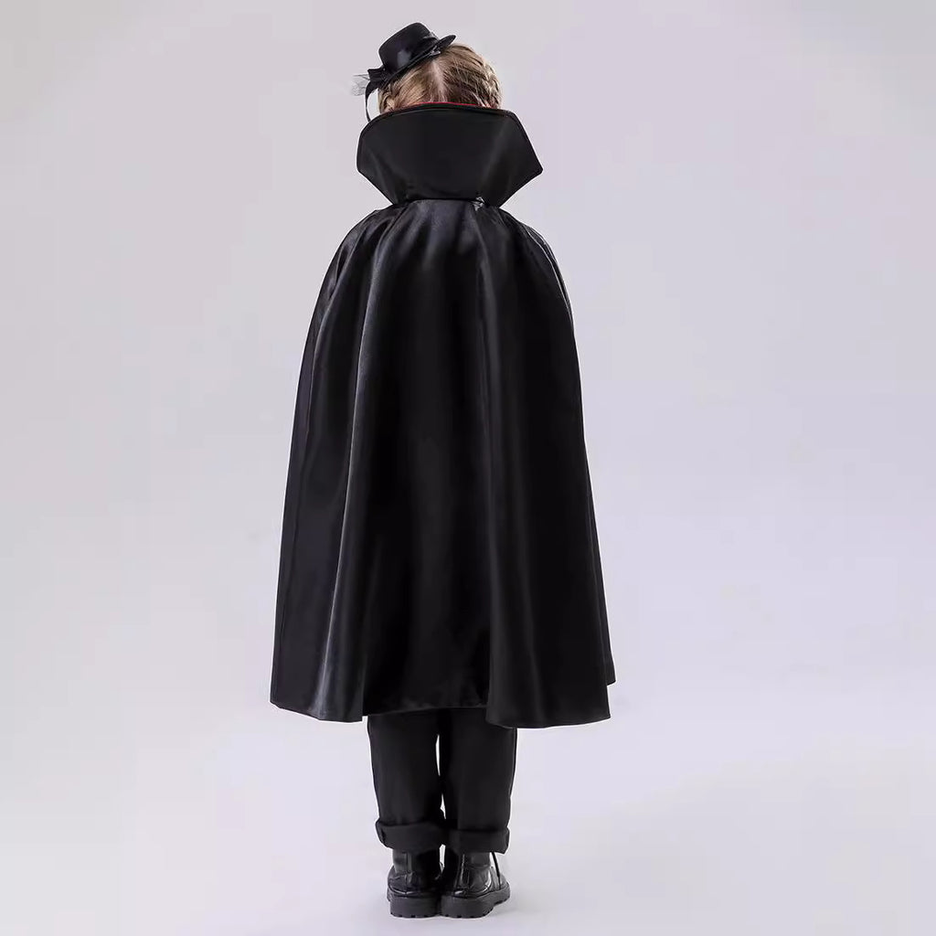 Halloween Cosplay Costume Kids Boy Girl Prince Vampire Outfit Twilight Duke Dracula Prince Costume