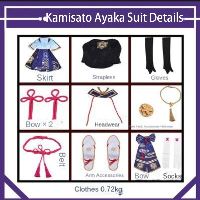 Genshin Impact cos dress, rice wife, miss anime animation game costume, goddess li linghua cosplay suit