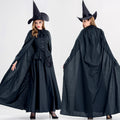 Halloween witch costume female adult cos costume Black Horror witch masquerade theme party costume