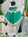 Genshin Impact Babatos Wendy cos dress and skirt Fengshen Wendy cospl Shoes that match the clothes