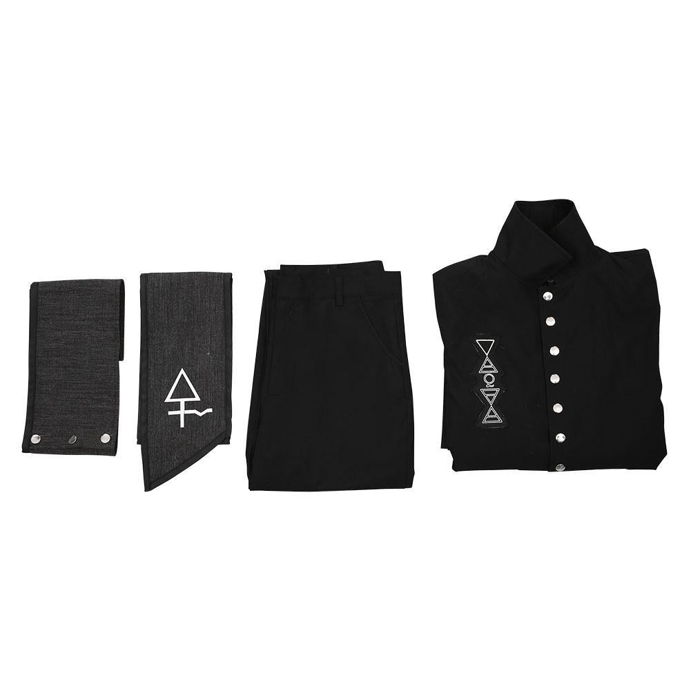 Band Nameless Ghoul Cosplay Costume Black Jacket Halloween Band Nameless Ghoul