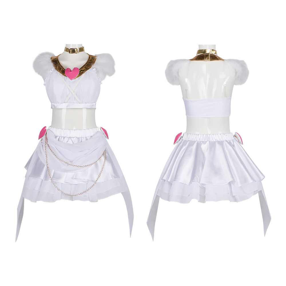 Strap Socks Angel Cosplay Costume Pandi Transformation Outfit St. Joan Battle Costume Cosplay Stage Performance Costume