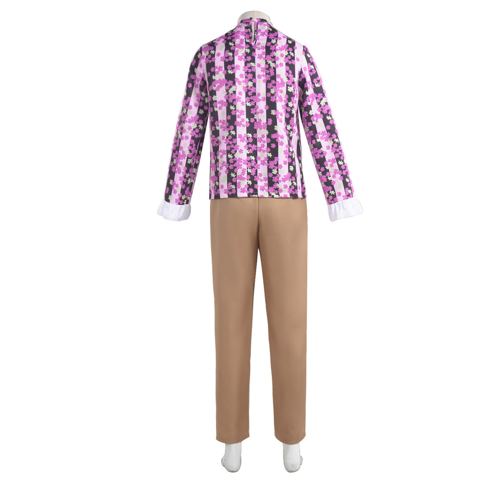 Willy Wonka Chocolate Factory Tuxedo Halloween Cosplay Costume Set Jacket