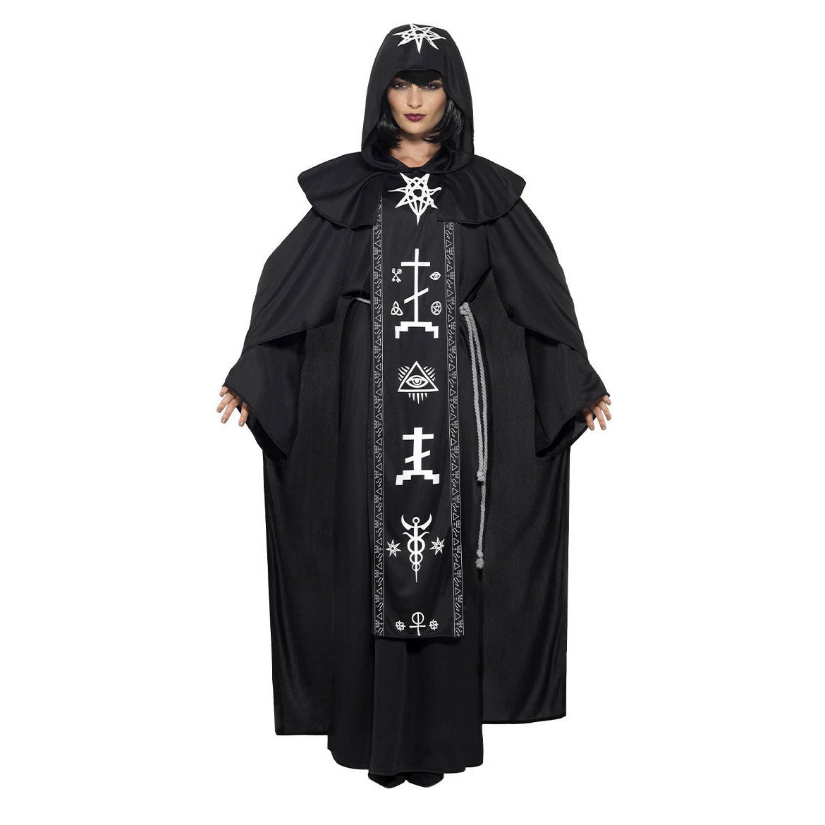 Halloween Costume Cosplay Couple Wizard Robe Costume, Witch, Vampire Outfit