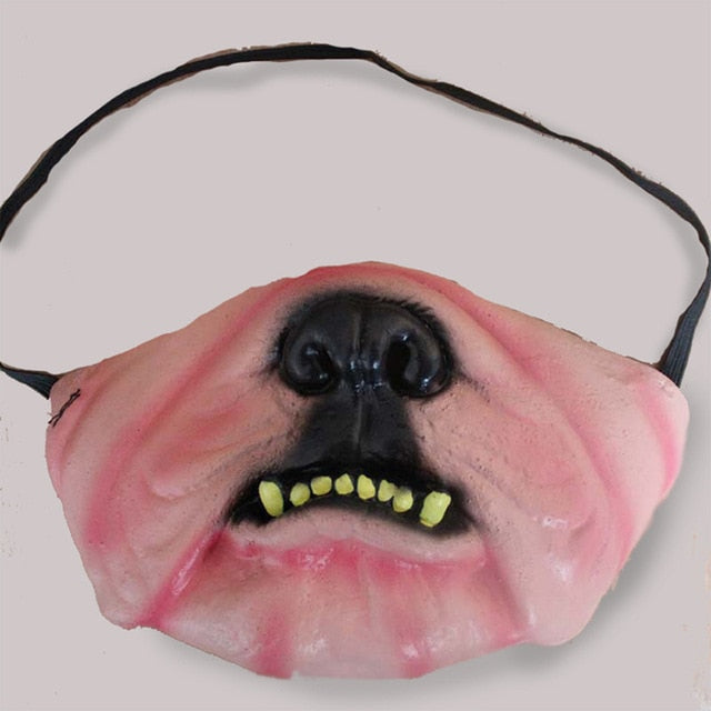 Funny Adult Party Mask Latex Clown Cosplay Half Face Horrible Scary Masks Masquerade Halloween Party Decor Halloween