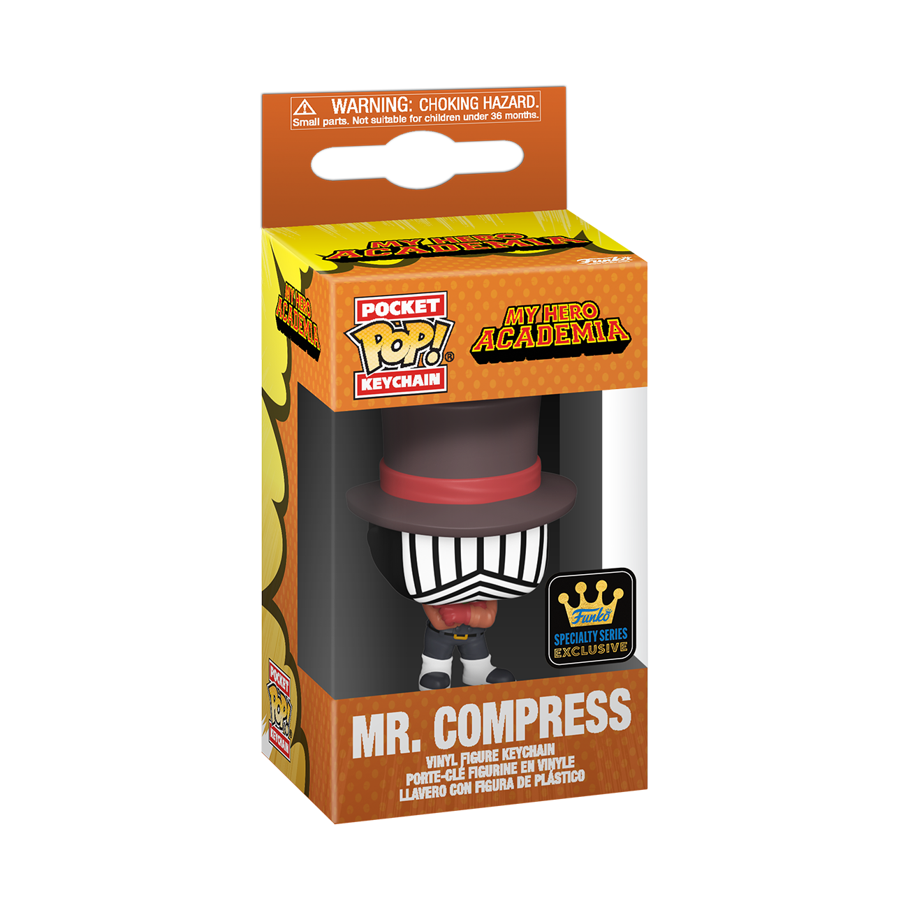 POP! Keychain: MHA - Mr. Compress (Hideout) (FS)