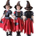 Halloween Costume Cosplay Children's Witch Dress Vampire Witch Costume for Party