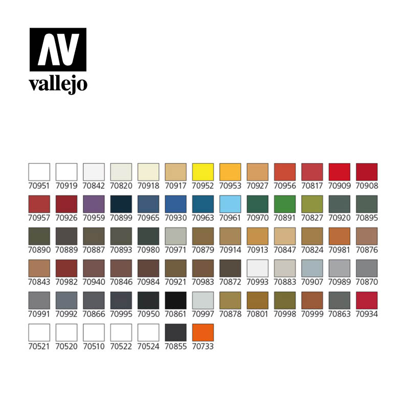 Model Color: Basic Model Color Set (72 Paints)