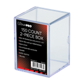 2-Piece Clear 150 Card Storage Box