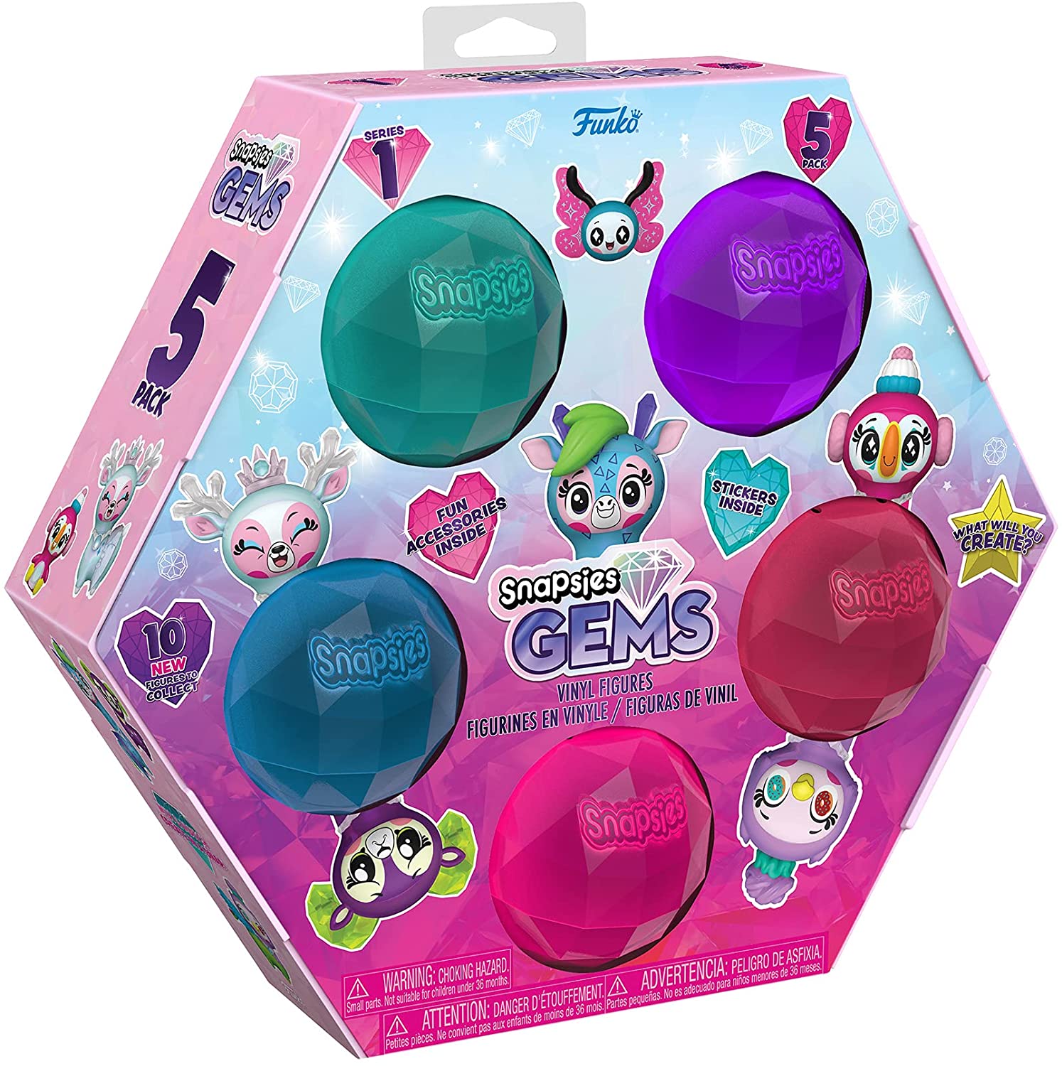 Snapsies: Gems Holiday Mini-Figure 5-Pack