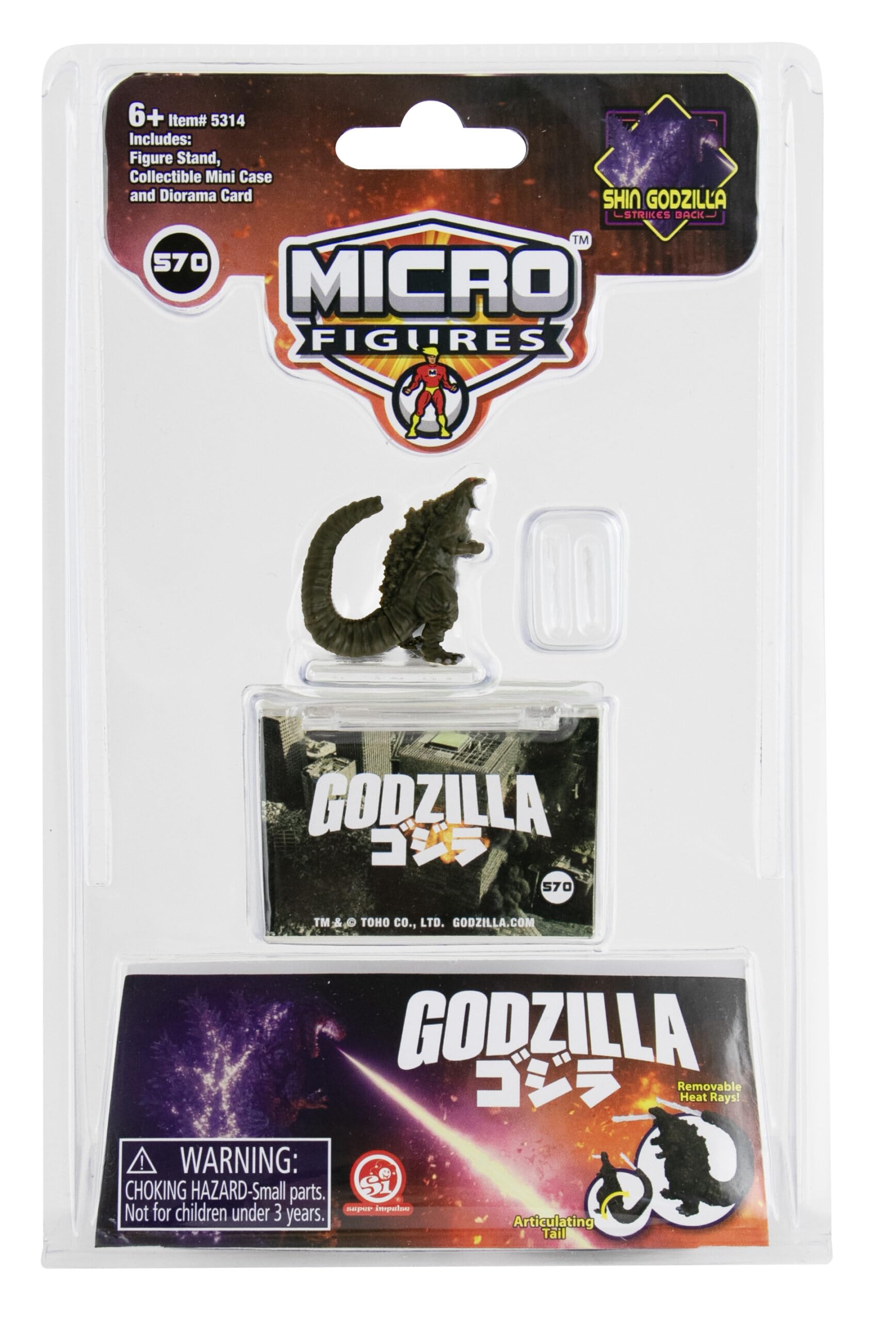 World's Smallest: Micro Figures - Godzilla Action Figure