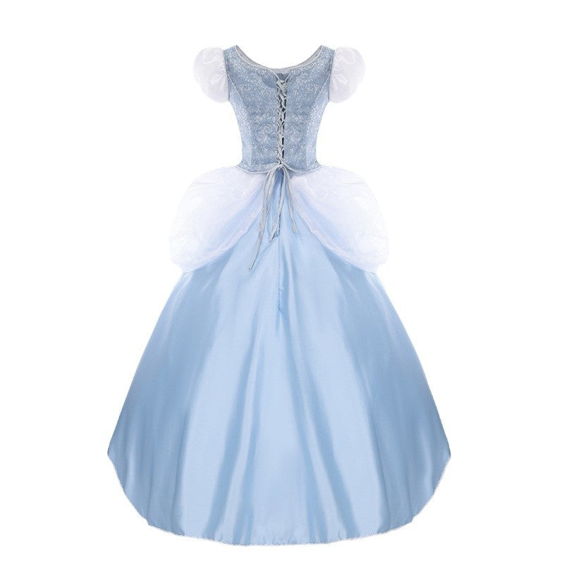 Halloween Cosplay Princess Dress Cinderella Adult Costume Party Gown Stage Performance Outfit