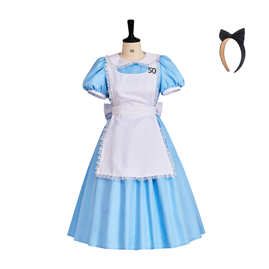 Anime adult Alice's Adventures in Wonderland cosplay costume maid costume Halloween cosplay costume
