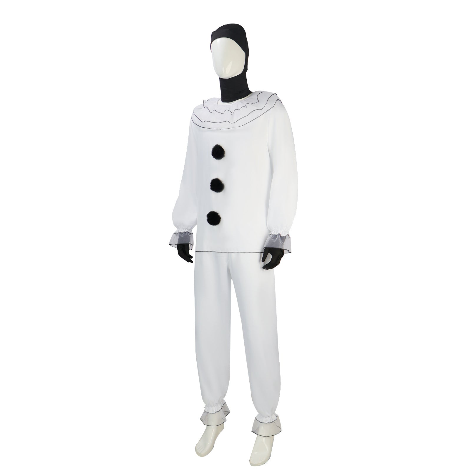 Halloween Costume Pierrot Clown Cosplay Costume Horror Movie Cosplay Halloween Costume Stage Performance Costume