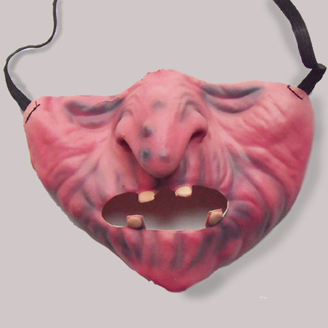 Funny Adult Party Mask Latex Clown Cosplay Half Face Horrible Scary Masks Masquerade Halloween Party Decor Halloween