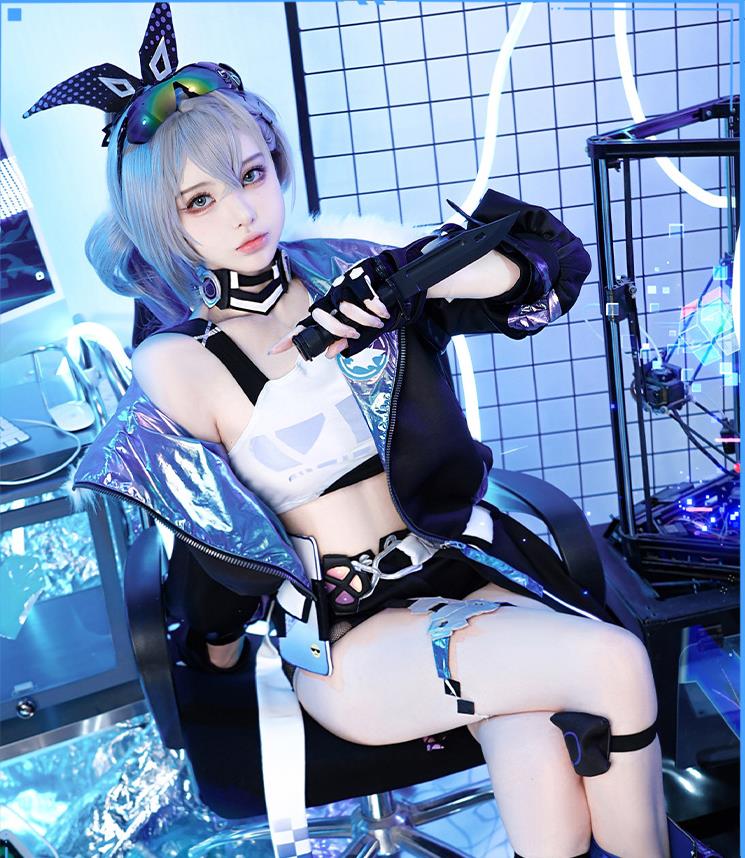 Collapse of the Star Dome Railway COS Service Xier Silver Wolf Cosplay Game Animation Costume Women's C Service anime Full Set