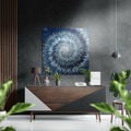 Blue Brushed Aluminium Dibond Wall Art