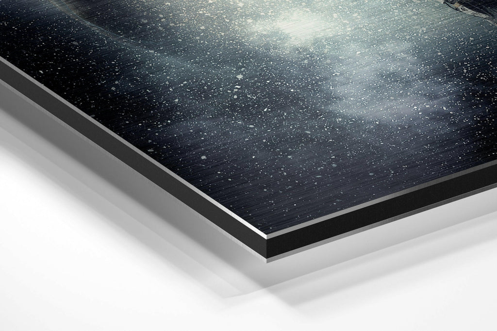 Space Traveller Brushed Aluminium Dibond Wall Art
