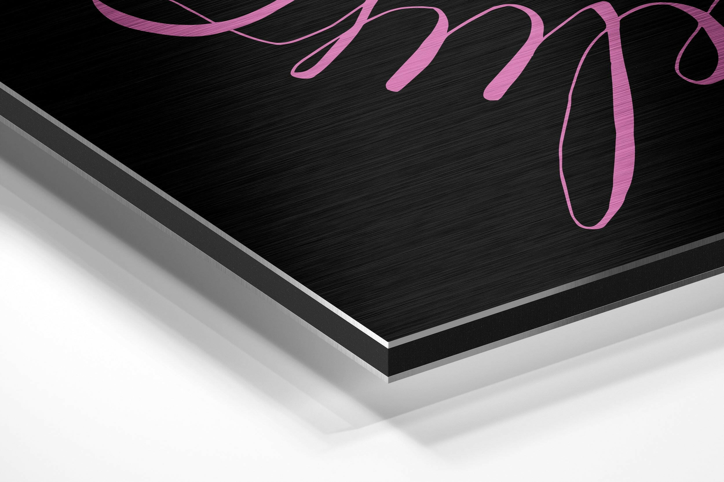 Believe in Impossible Brushed Aluminium Dibond Wall Art
