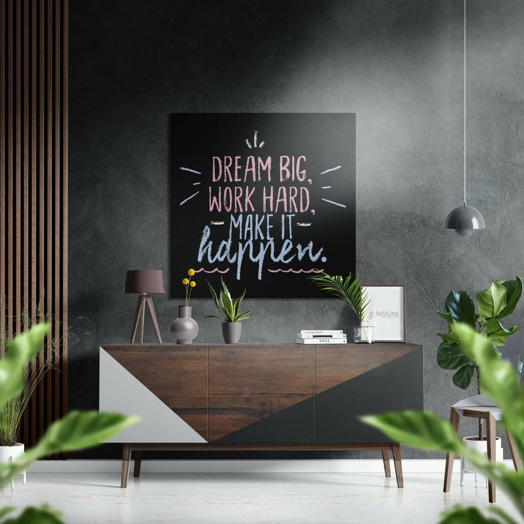 Dream Big Brushed Aluminium Dibond Wall Art