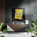 Do not Quit Brushed Aluminium Dibond Wall Art