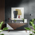 Line Art Brushed Aluminium Dibond Wall Art