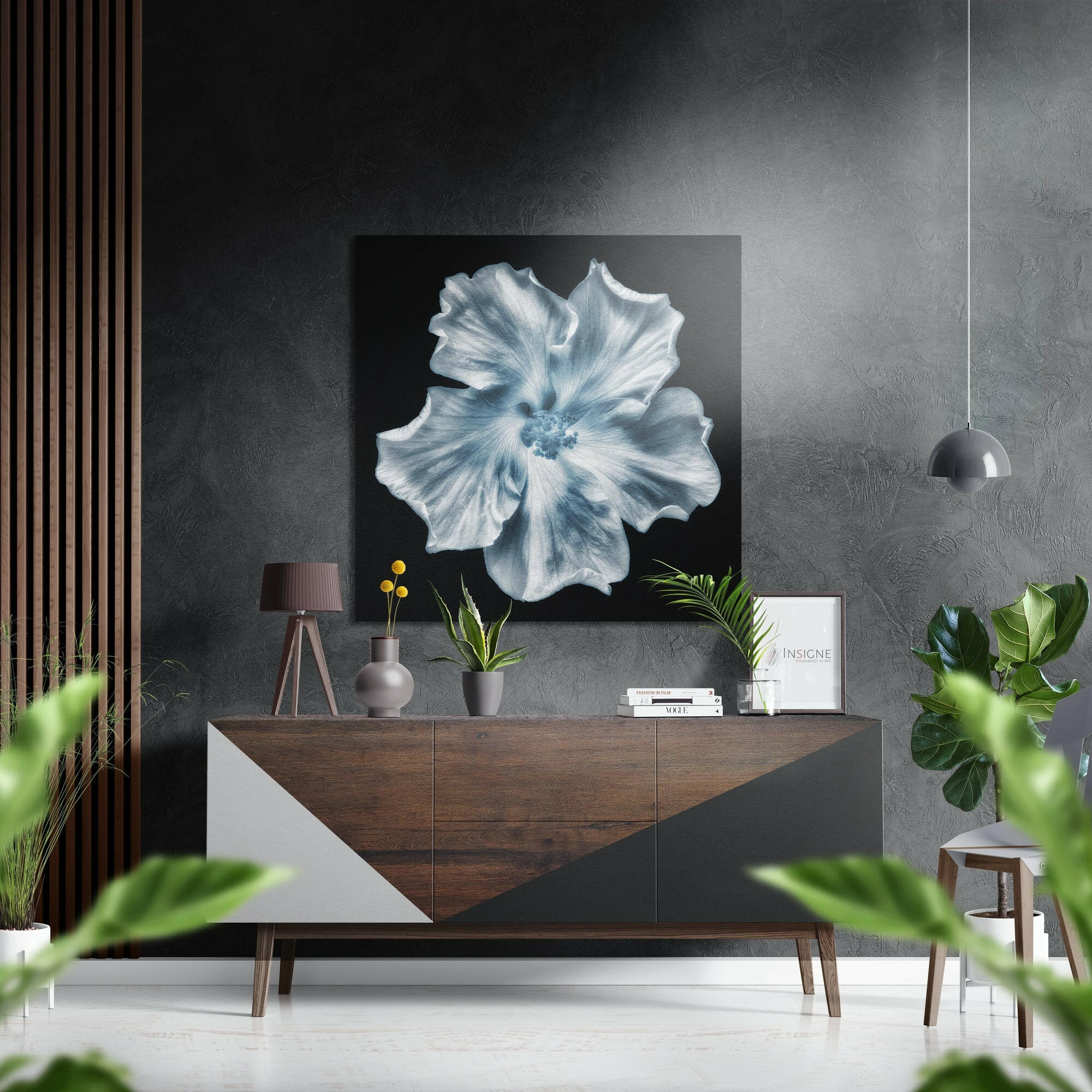 Flower Brushed Aluminium Dibond Wall Art
