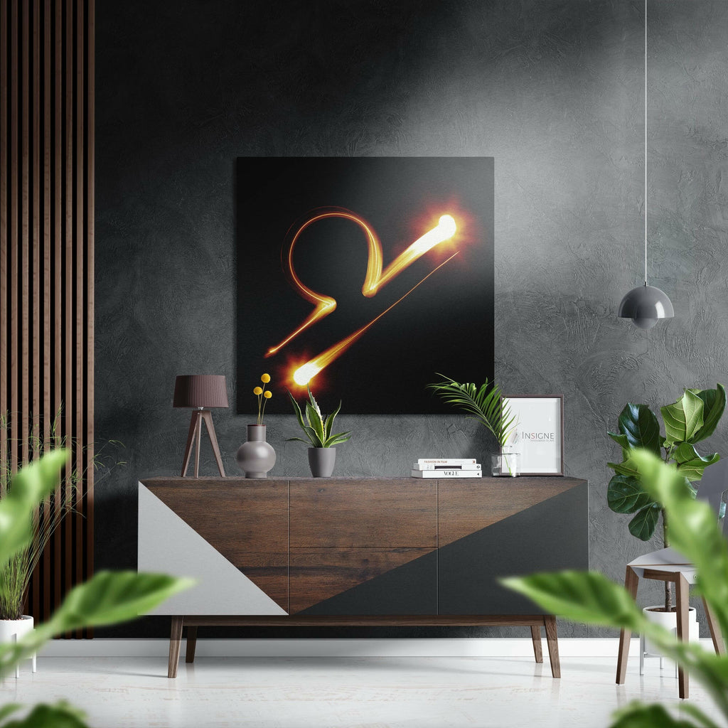 Libra Brushed Aluminium Dibond Wall Art