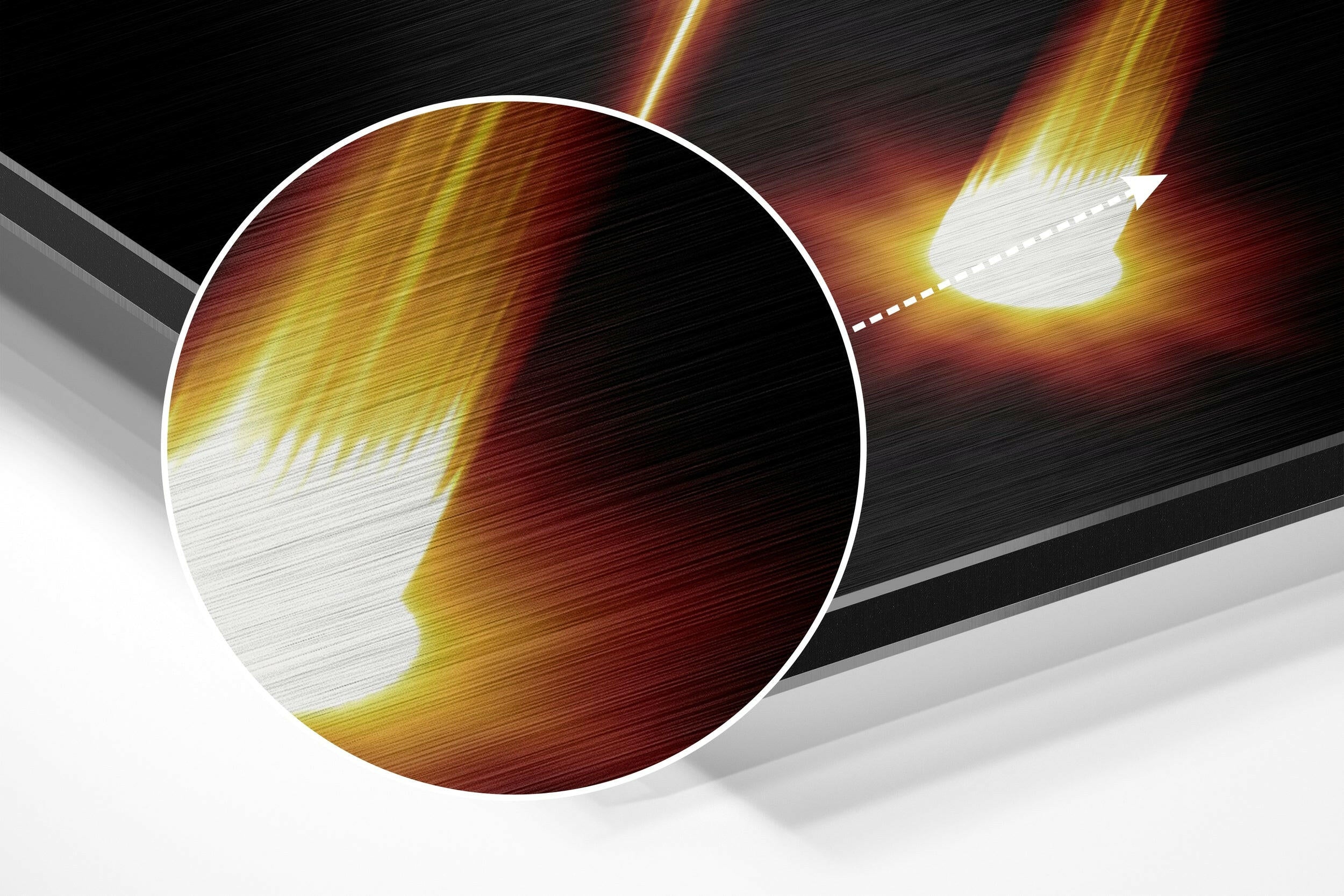 Libra Brushed Aluminium Dibond Wall Art