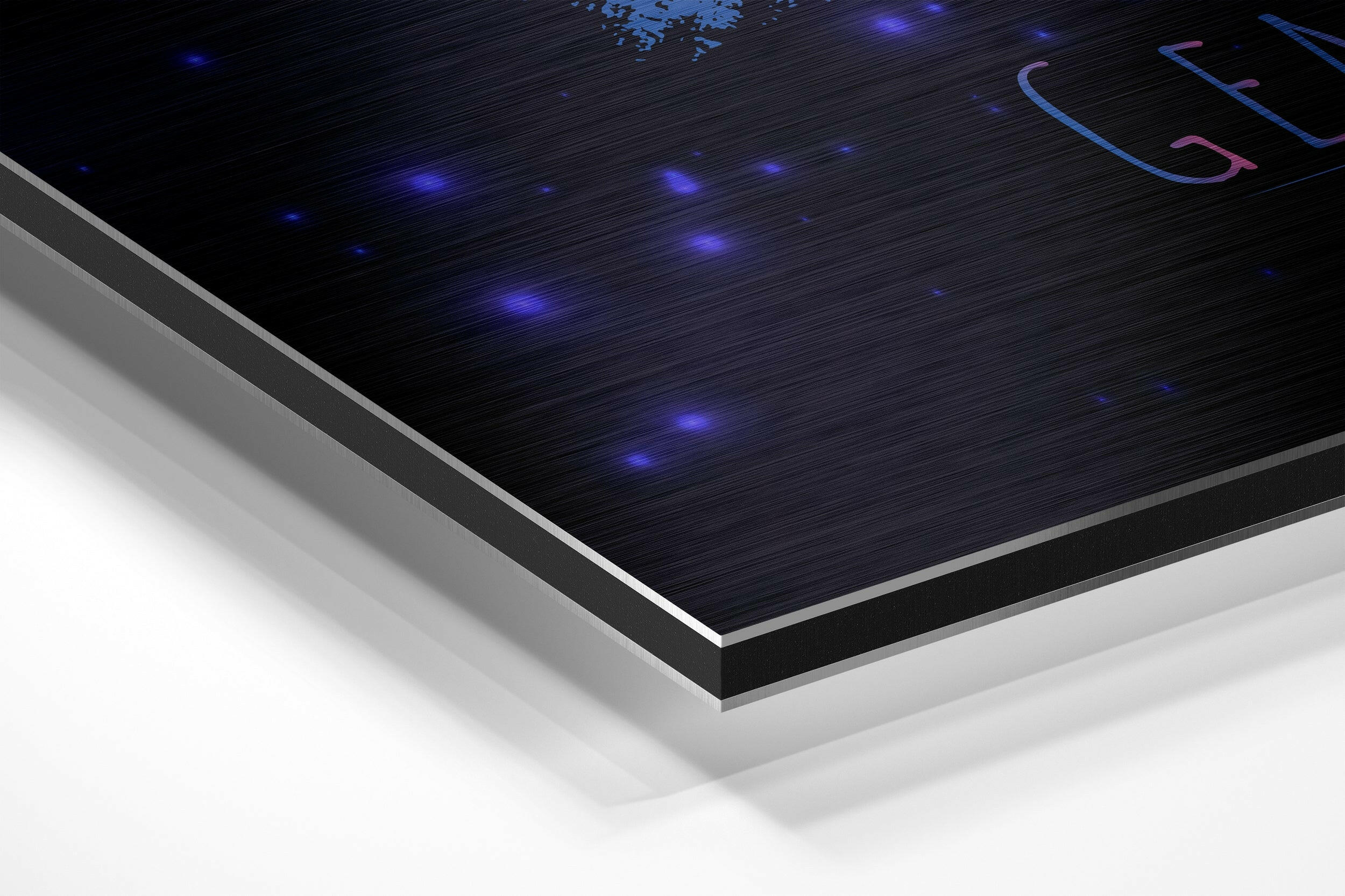 Gemini Brushed Aluminium Dibond Wall Art